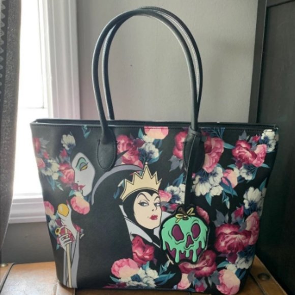 Disney Bags Disney Villains Floral Tote By Loungefly Poshmark